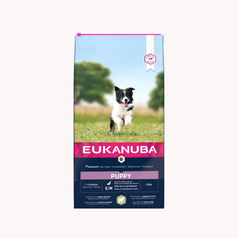 EUKANUBA Puppy&Junior Small&Medium Janjetina-riža 12kg Cijena