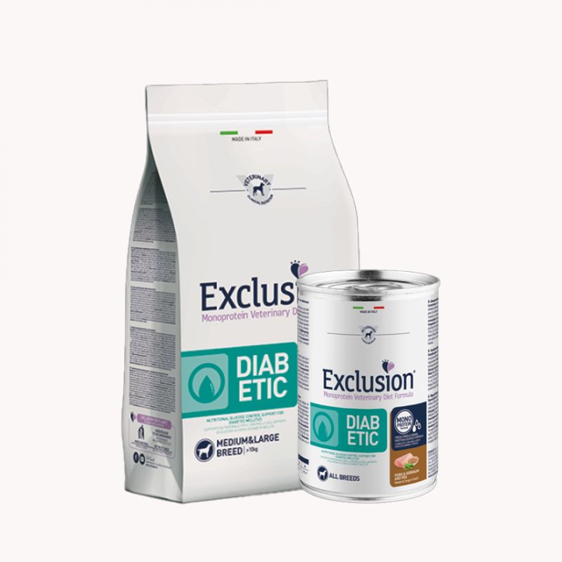 Exclusion Diabetic Adult Svinjetina, sirak i grašak 2kg Cijena