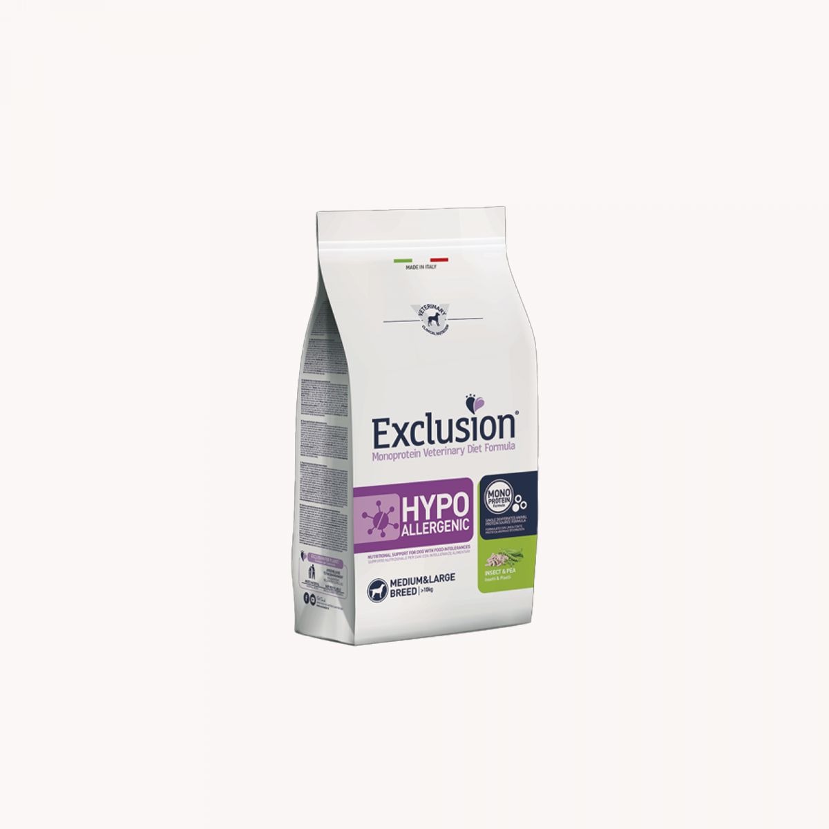 exclusion hypoallergenic maiale e piselli