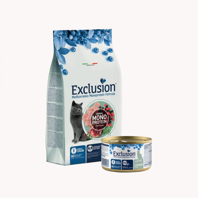 Exclusion Mediterraneo Adult Sterilised 7+ Piletina 85g konzerva Cijena