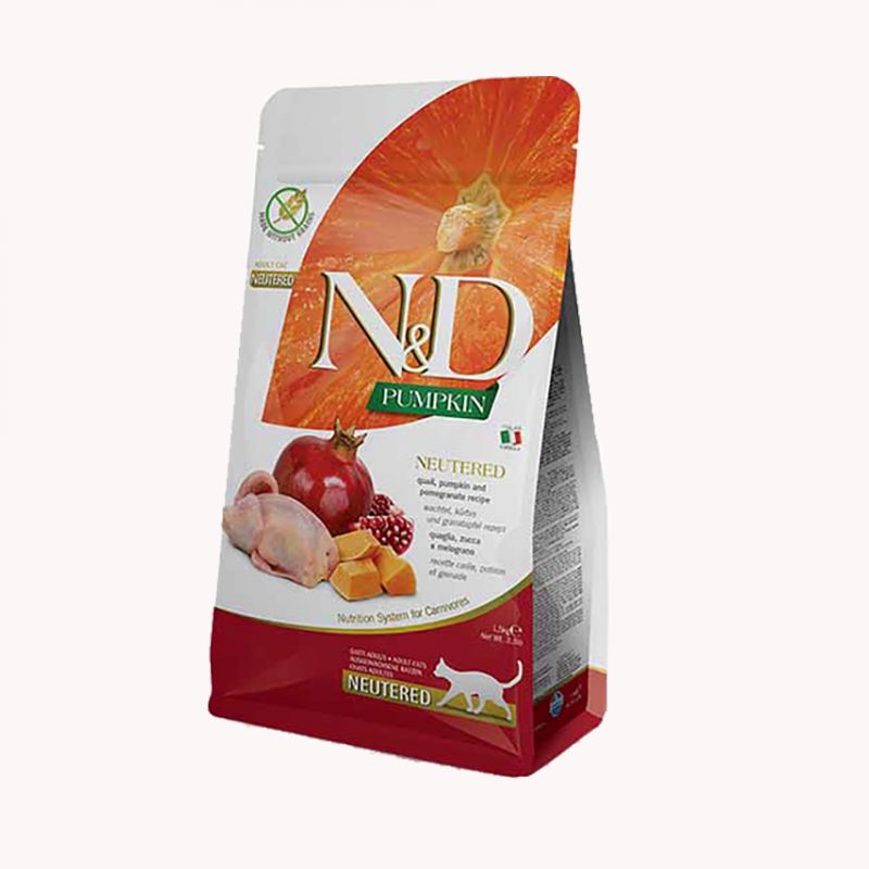 N&D NEUTERED CAT Grain Free Prepelica i Nar 1,5kg Cijena