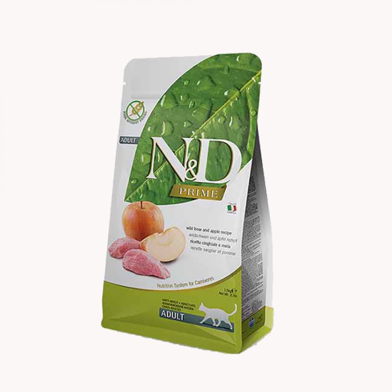 N&D PRIME ADULT CAT Grain Free Vepar i jabuka 1,5kg Cijena