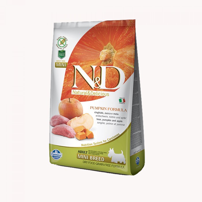 N&D PUMPKIN Grain Free ADULT MINI Divlja svinja i jabuka 2,5kg Cijena