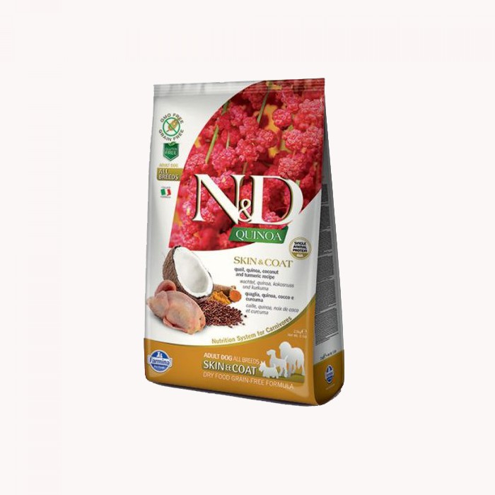 N&D Grain Free Quinoa Skin&Coat Prepelica Medium/Maxi 7kg Cijena