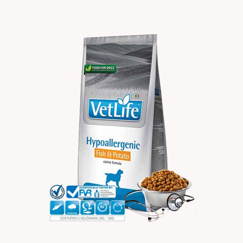 Farmina Vetlife Dog Hypoallergenic Riba i krumpir 12kg Cijena