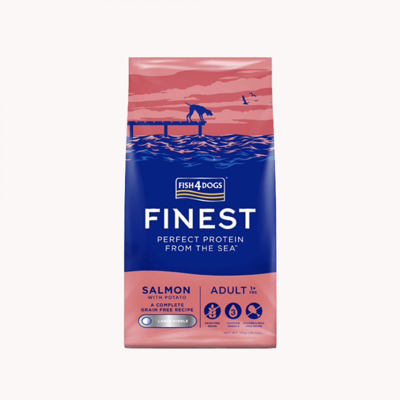 Fish4Dogs FINEST ADULT Losos, veliko zrno Cijena