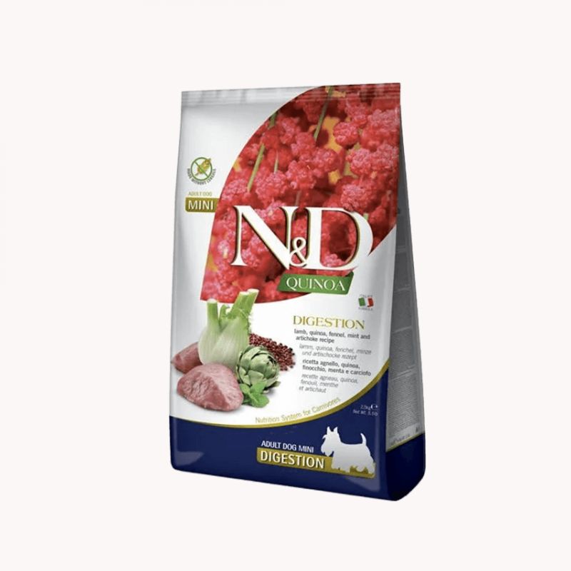 N&D Grain free Quinoa Digestion Janjetina MINI 2,5kg Cijena