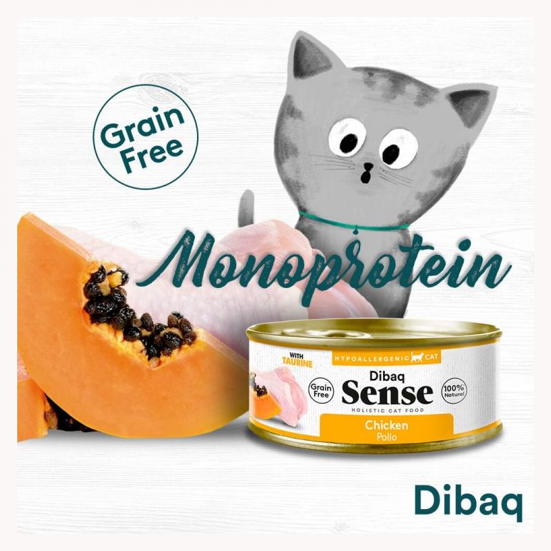 Dibaq SENSE Grain Free CAT Piletina i Papaja  Cijena Akcija